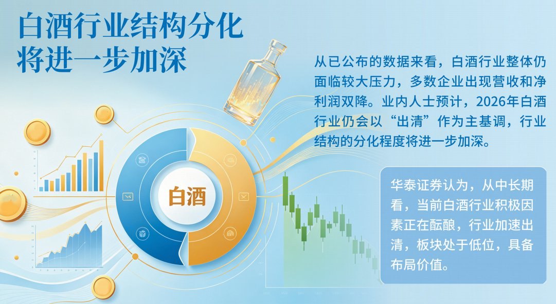 业绩下滑“踩刹车”！白酒板块创年内最大周涨幅，市场激辩“筑底信号”：拐点真的来了吗